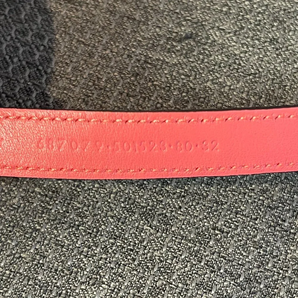 ALEXANDER MCQUEEN Double Wrap Skull Belt in Coral Calfskin Leather Size 32 - NWT - Picture 5 of 7